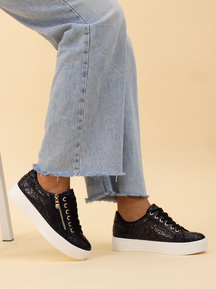 Lunar Charm Chunky Fashion Black Trainers - Image 1 of 8