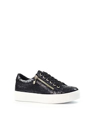 Lunar Charm Chunky Fashion Black Trainers - Image 2 of 8