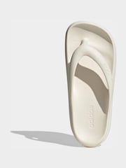 adidas White Adilette Lumia Flip Flops - Image 5 of 10