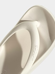 adidas White Adilette Lumia Flip Flops - Image 6 of 10