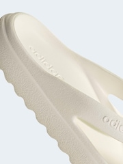 adidas White Adilette Lumia Flip Flops - Image 7 of 10