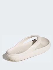 adidas White Adilette Lumia Flip Flops - Image 9 of 10