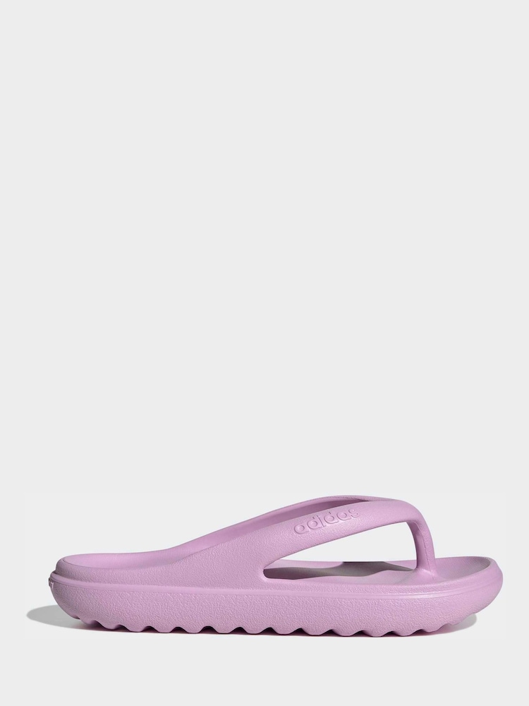 adidas Lilac Purple Adilette Lumia Flip Flops - Image 1 of 10