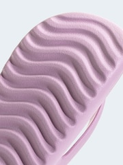 adidas Lilac Purple Adilette Lumia Flip Flops - Image 10 of 10