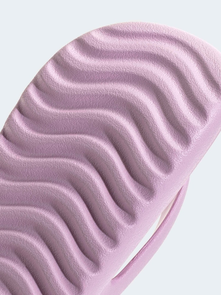 adidas Lilac Purple Adilette Lumia Flip Flops - Image 10 of 10