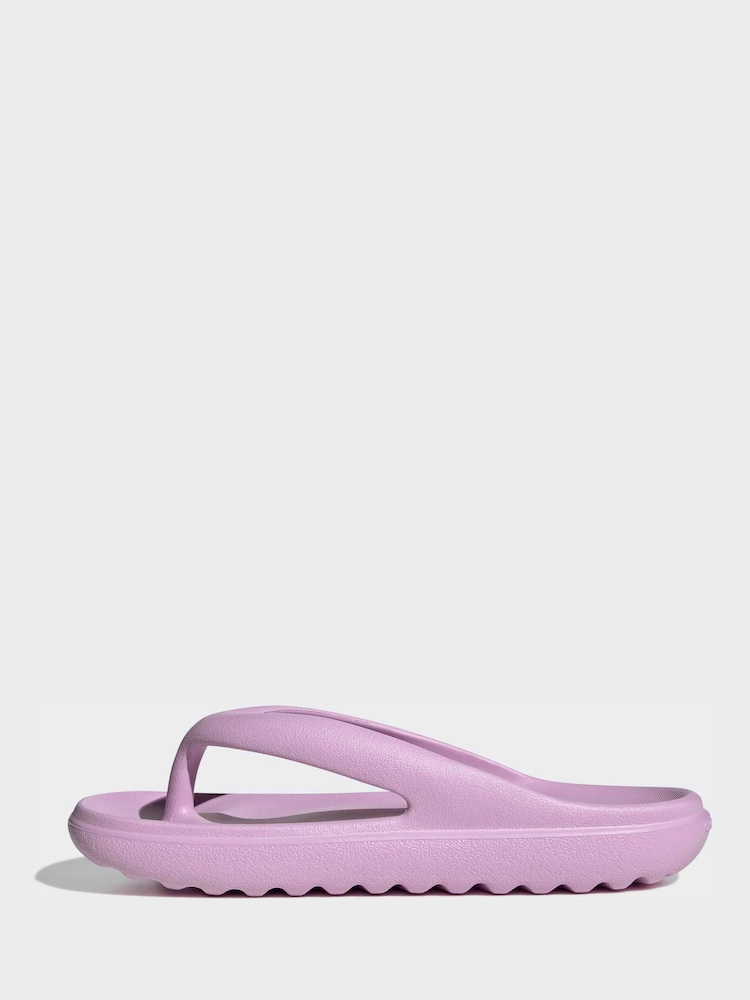adidas Lilac Purple Adilette Lumia Flip Flops - Image 2 of 10