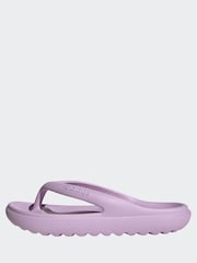 adidas Lilac Purple Adilette Lumia Flip Flops - Image 3 of 10