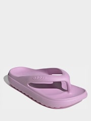 adidas Lilac Purple Adilette Lumia Flip Flops - Image 4 of 10