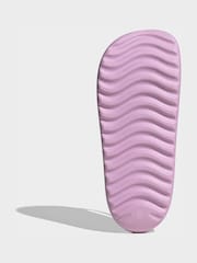 adidas Lilac Purple Adilette Lumia Flip Flops - Image 8 of 10
