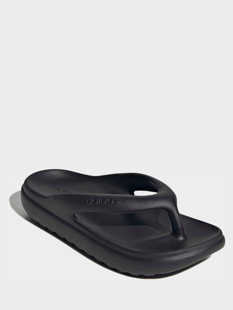adidas Black Adilette Lumia Flip Flops - Image 1 of 10