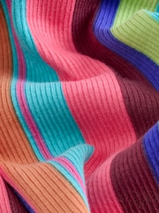 Bright Stripe 1 Pack Rib Flare Leggings (3-16yrs) - Image 3 of 4