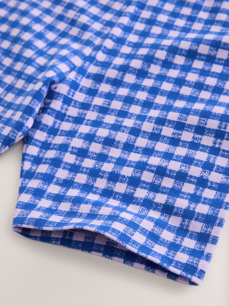 Lilac/Purple Gingham Cycle Shorts (3-16yrs) - Image 8 of 8 Lilac/Purple Gingham Cycle Shorts (3-16yrs) - Image 8 of 8