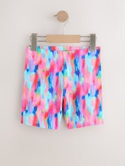 Pink/Blue Abstract Cycle Shorts (3-16yrs) - Image 4 of 7