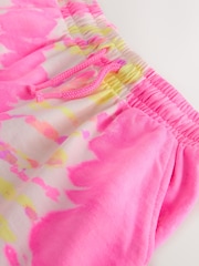 Pink/Yellow Tie Dye - জার্সি শর্টস (3-16বছর) - 4এর মধ্যে 4 ছবি