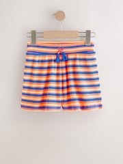 Orange/Blue Stripe Tassel Textured Shorts (3-16yrs) - Image 5 of 8