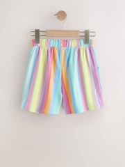 彩虹条纹 - 纹理短裤（3-16岁） - 8的图像6｝