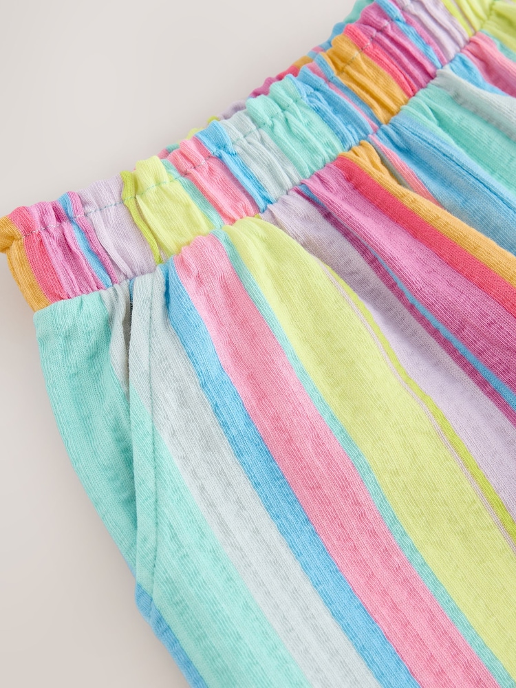 彩虹条纹 - 纹理短裤（3-16岁） - 8的图像8｝