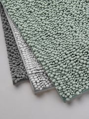 The Set 3 Pack Green/Grey Textured Bobble Bath Mats - Image 6 of 6