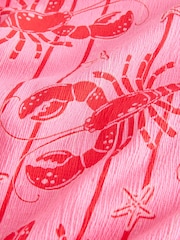 Pink Lobster Wide Leg Textured Trousers (3-16yrs) - Image 7 of 8