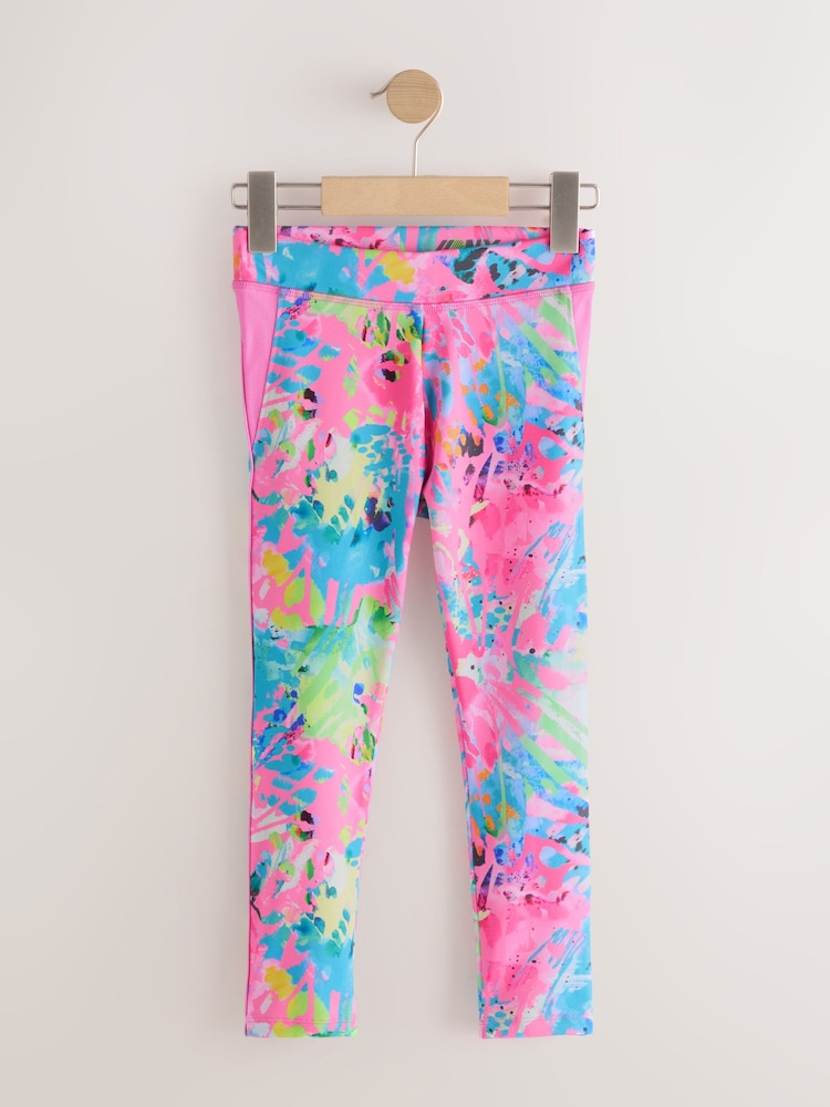 Pink/Multi Animal - بنطلون ضيق رياضي (3-16 سنوات) - صورة 1 من 4