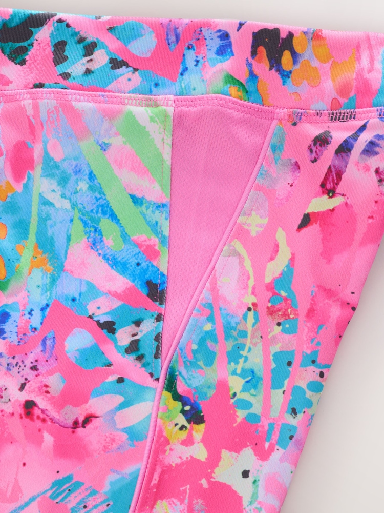 Pink/Multi Animal - بنطلون ضيق رياضي (3-16 سنوات) - صورة 4 من 4