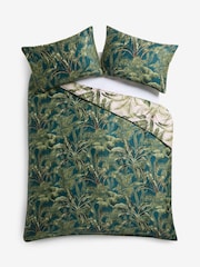 Clarke and Clarke Green Majorelle 200 Thread Count Duvet Cover and Pillowcase Set - Image 5 of 5
