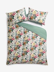 Clarke and Clarke Green Bloom Spring 200 Thread Count Duvet Cover and Pillowcase Set - Image 5 of 5