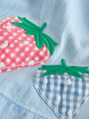 Strawberry Embroidered Denim Blouse And Short Co-ord Set (3mths-8yrs) - Image 10 of 10