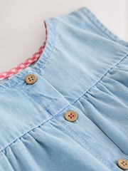 Strawberry Embroidered Denim Blouse And Short Co-ord Set (3mths-8yrs) - Image 8 of 10