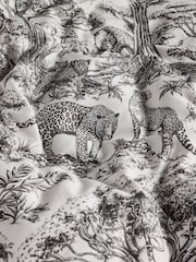 Clarke and Clarke Black Kisumu 200 Thread Count Duvet Cover and Pillowcase Set - Image 4 of 5