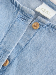 Μπλε τζιν - Φόρεμα από βαμβάκι Κοντομάνικο (3μήνες-8έτη) - Εικόνα 7 από 8