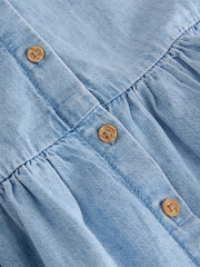 Μπλε τζιν - Φόρεμα από βαμβάκι Κοντομάνικο (3μήνες-8έτη) - Εικόνα 8 από 8