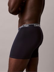 Calvin Klein Black Microfibre Stretch Boxer Briefs 3 Pack - Image 6 of 6