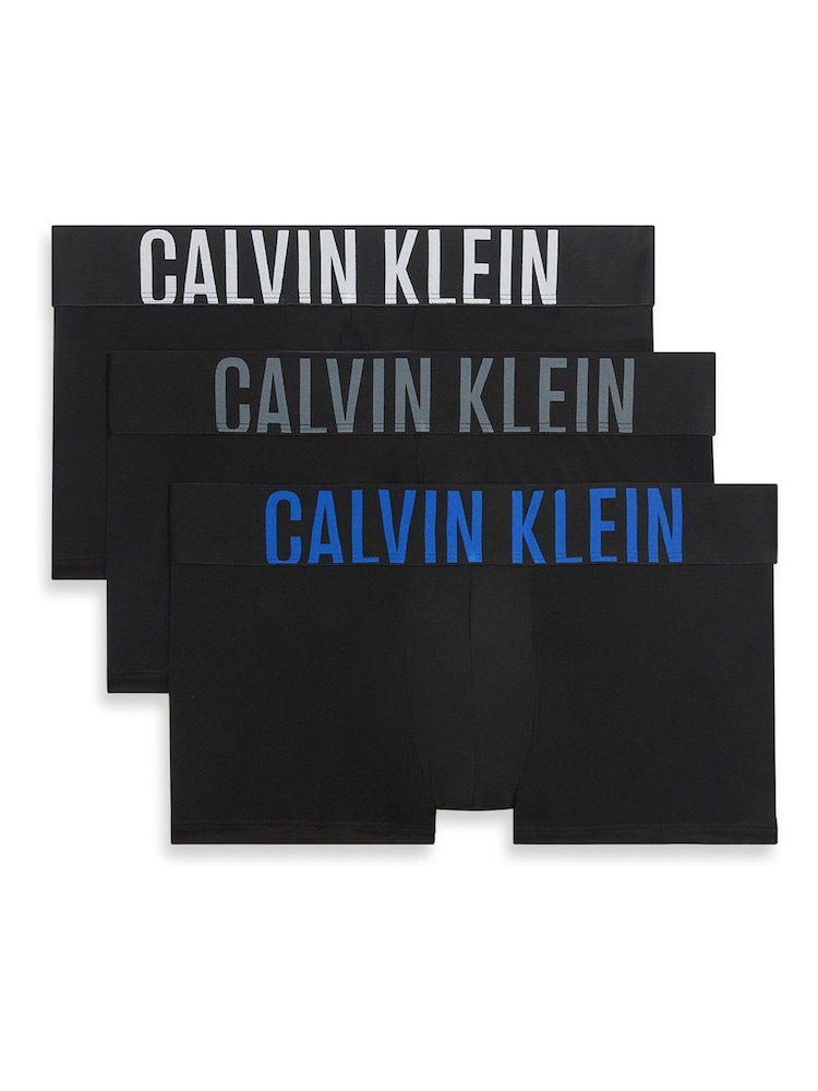 Calvin Klein Black 3 Pack Low Rise Trunks Intense Power Micro - Image 1 of 6