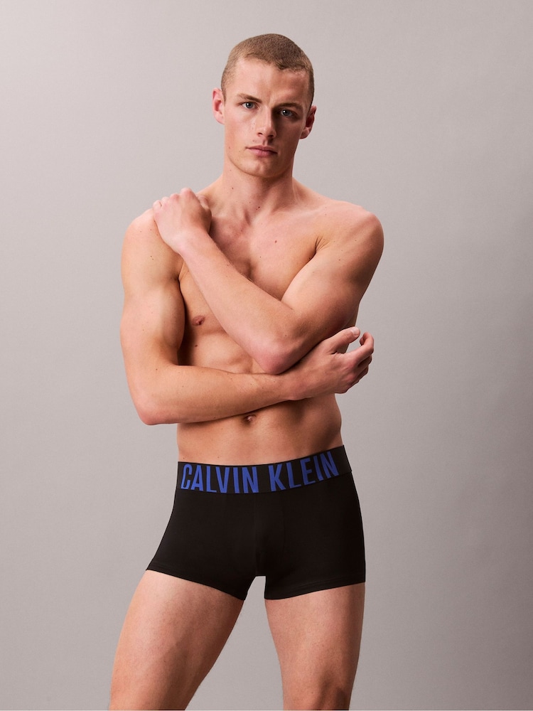Calvin Klein Black 3 Pack Low Rise Trunks Intense Power Micro - Image 2 of 6