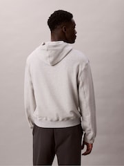Gris - Calvin Klein Cotton Terry Blend Lounge Hoodie - Imagen 2 de 6