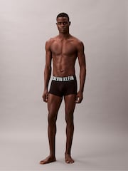 Black Tonal/Blue Band - Calvin Klein Intense Power Stretch 3 Pack Boxer Trunks - 圖片 4/6