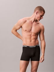 Calvin Klein Black 3 Pack Boxer Briefs - Microfibre Stretch - Image 2 of 6
