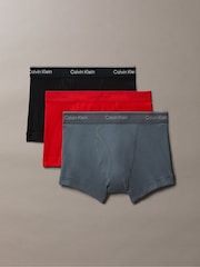 Calvin Klein Red 3 Pack Trunks - Image 1 of 1