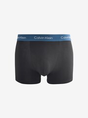 Calvin Klein Black 3 Pack Relaxed Dart Trunks Icon Cotton Stretch - Image 4 of 4