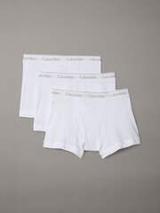 Calvin Klein White Trunks 3 Pack - Image 1 of 1