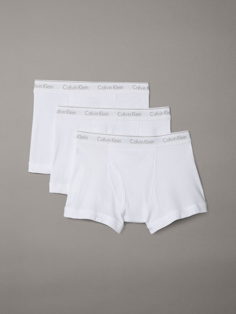 Calvin Klein White Trunks 3 Pack - Image 1 of 1