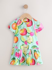Fruit Print Short Sleeve Cotton Dress (3mths-8yrs) - Image 1 of 5