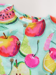 Fruit Print Short Sleeve Cotton Dress (3mths-8yrs) - Image 6 of 8