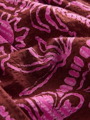 Chocolate/Purple - Sleeveless Peplum Dress (3mths-8yrs) - Imaginea 6 din 7