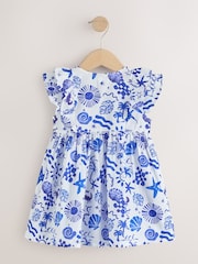 해변 프린트 - 더블 러플 소매 원피스 (3개월~8세) - 7의 이미지 5