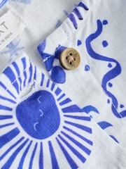 해변 프린트 - 더블 러플 소매 원피스 (3개월~8세) - 7의 이미지 7