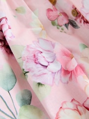 Rosa Blommig  - Klänning med dubbla volanger (3mån–8år) - Bild 6 av 7