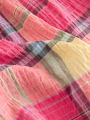 Multi Pink Check Sleeveless Peplum Dress (3mths-8yrs) - Image 3 of 4