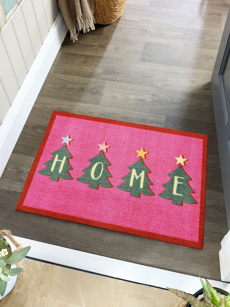 My Mat Pink Bright Christmas Mat - Image 1 of 4